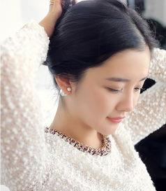 珍珠耳饰明星网红图女,网红明星演绎时尚风采
